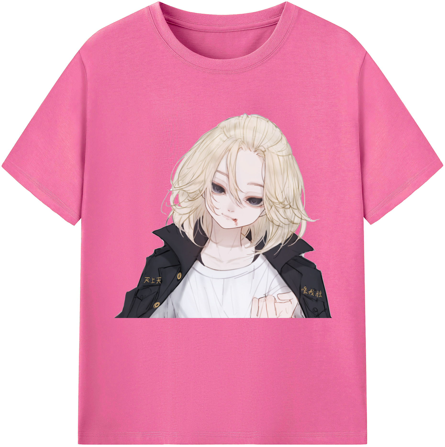 （画像用） 東京リベンジャーズ Tokyo Revengers レディースカジュアルプリントTシャツ（綿100％）
